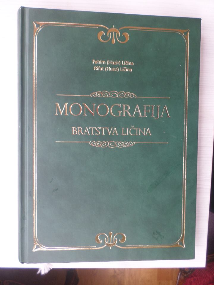 BRATSTVO LIČINA IZDALO MONOGRAFIJU PLEMENA