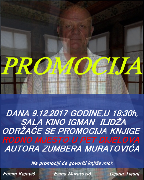 PROMOCIJA KNJIGE ZUMBERA MURATOVIĆA NA ILIDŽI