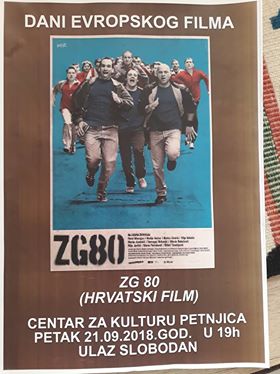 DANI EVROPSKOG FILMA U PETNJICI : SJUTRA HRVATSKI FILM “ZG 80”