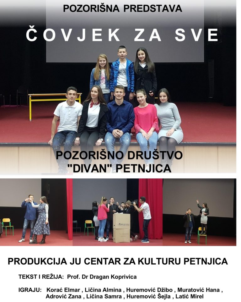 PETNJIČKO POZORIŠTE “DIVAN” GOSTOVALO U TUZIMA