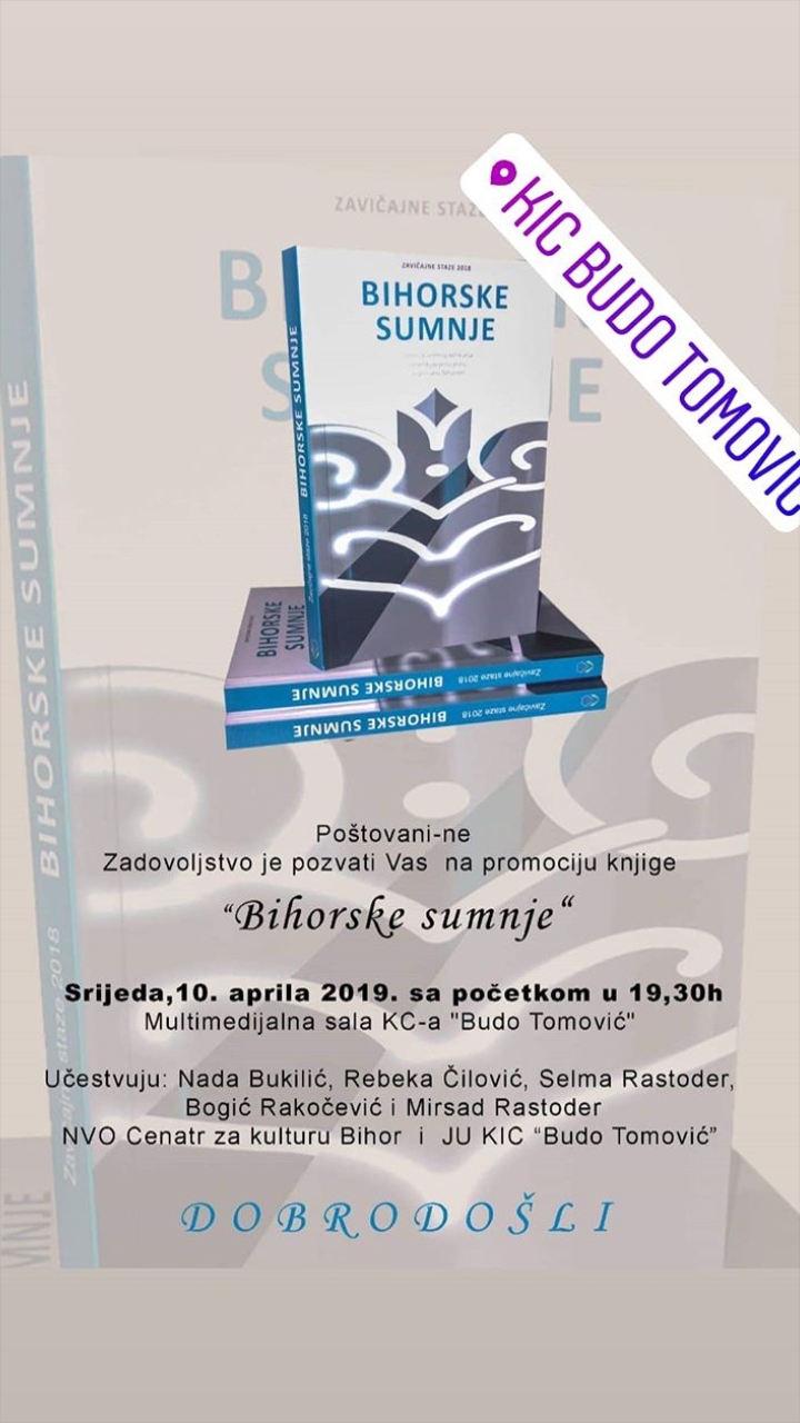 PROMOCIJA KNJIGE “BIHORSKE SUMNJE”