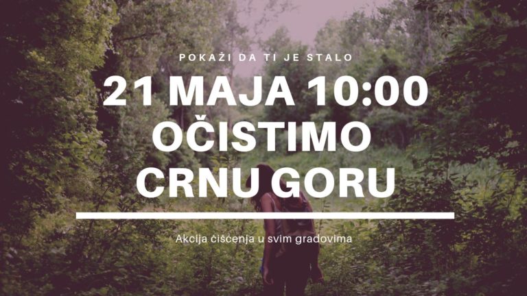 PETNJICA SE PRIDRUŽUJE AKCIJI “OČISTIMO CRNU GORU” 21. MAJA