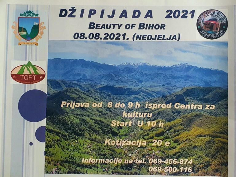 PODRŠKA TO PETNJICA DŽIP KLUBU “BIHOR” ZA ORGANIZOVANJE DŽIPIJADE