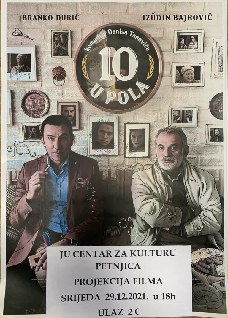 FILM “DESET U POLA” U CENTRU ZA KULTURU PETNJICA