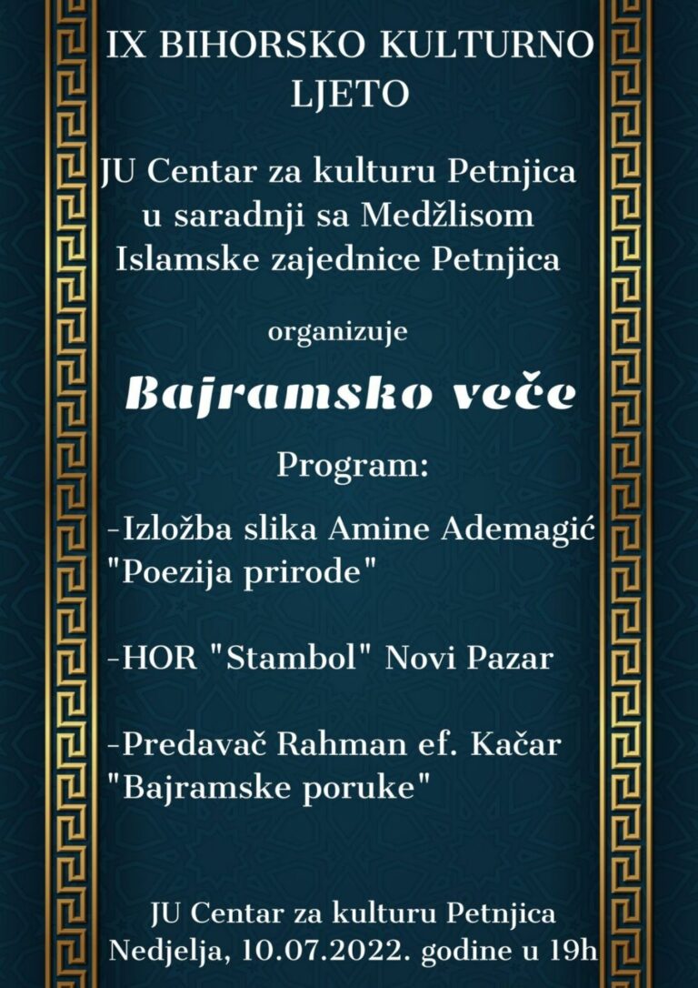 U NEDJELJU POČINJE IX BIHORSKO KULTURNO LJETO