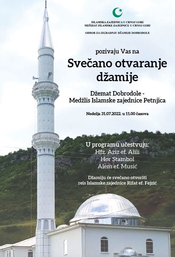 Svečano otvaranje džamije u Dobrodolama