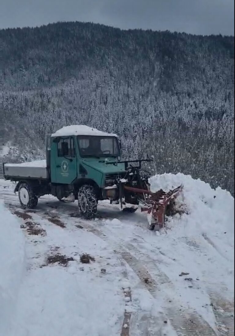 PETNJICA: Sva raspoloživa mehanizacija Komunalnog preduzeća na terenu (FOTO I VIDEO)