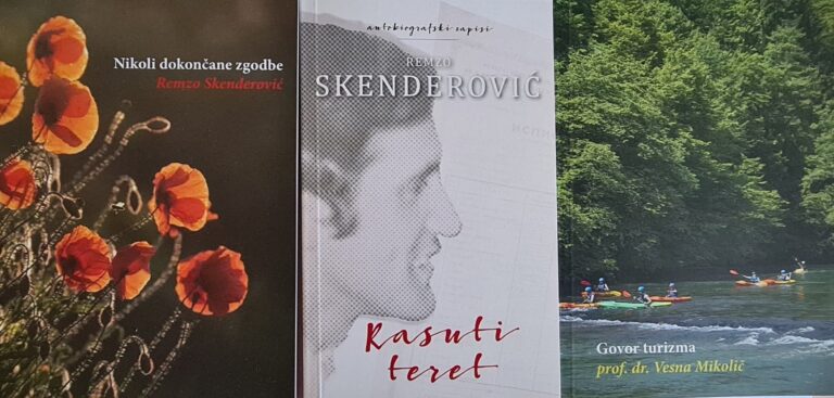 Kulturni centar crnogorskih društava Slovenije: Promocija tri knjige, Skenderovićeve “Nikad završene priče” i “Rasuti teret”