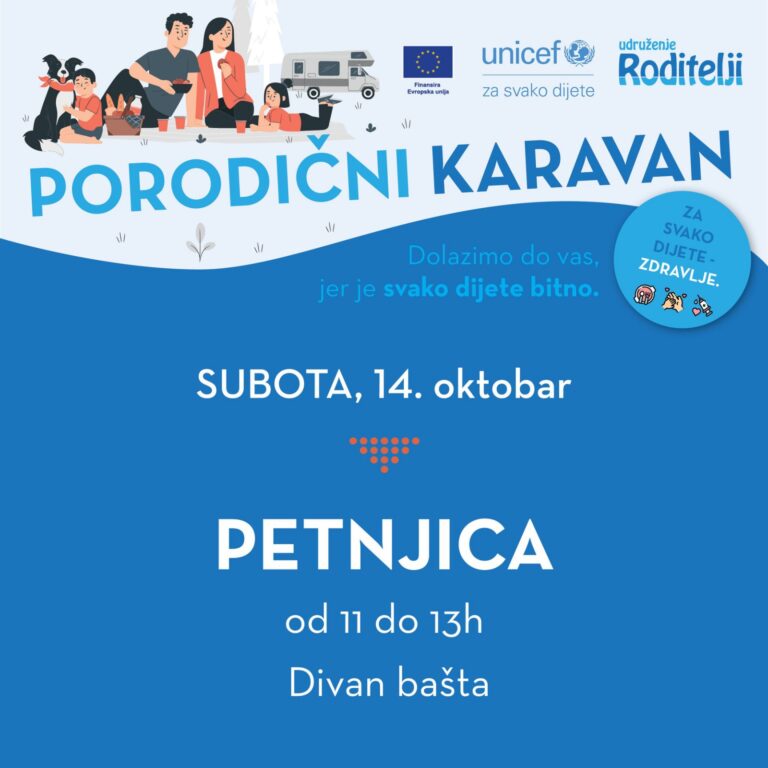 PORODIČNI KARAVAN U SUBOTU U PETNJICI I ROŽAJAMA