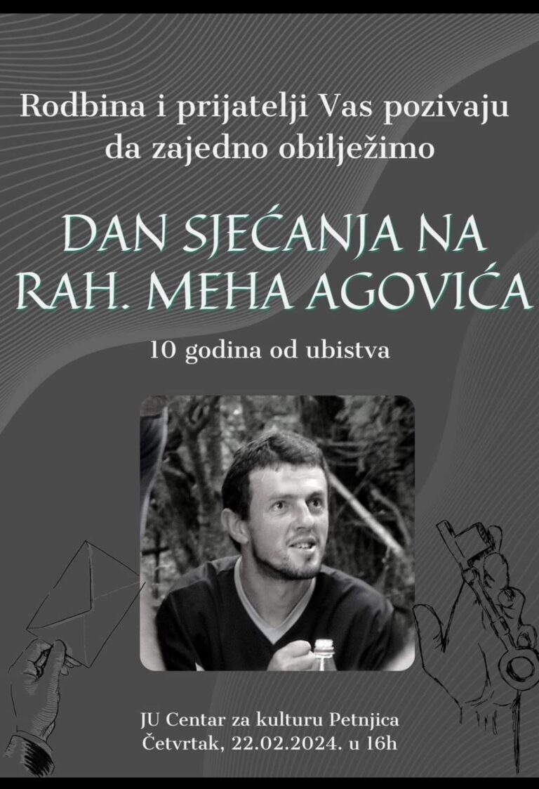 Dan sjećanja na Meha Agovića u Centru za kulturu Petnjica