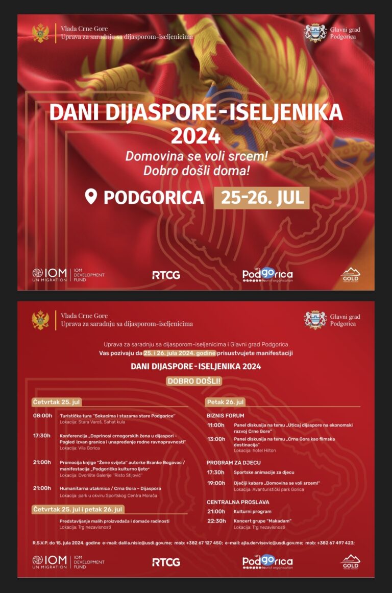 DANI DIJASPORE-ISELJENIKA 2024. 