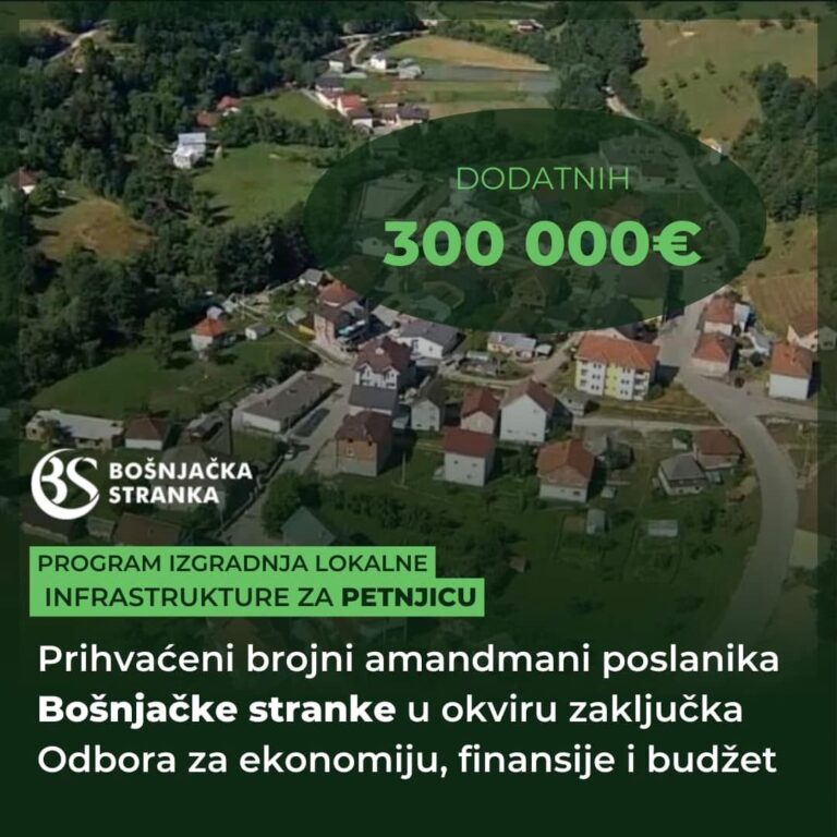 DURAKOVIĆ: Amandmanima Bošnjačke stranke do dodatnih sredstava za razvoj Petnjice i očuvanje kulture Bošnjaka