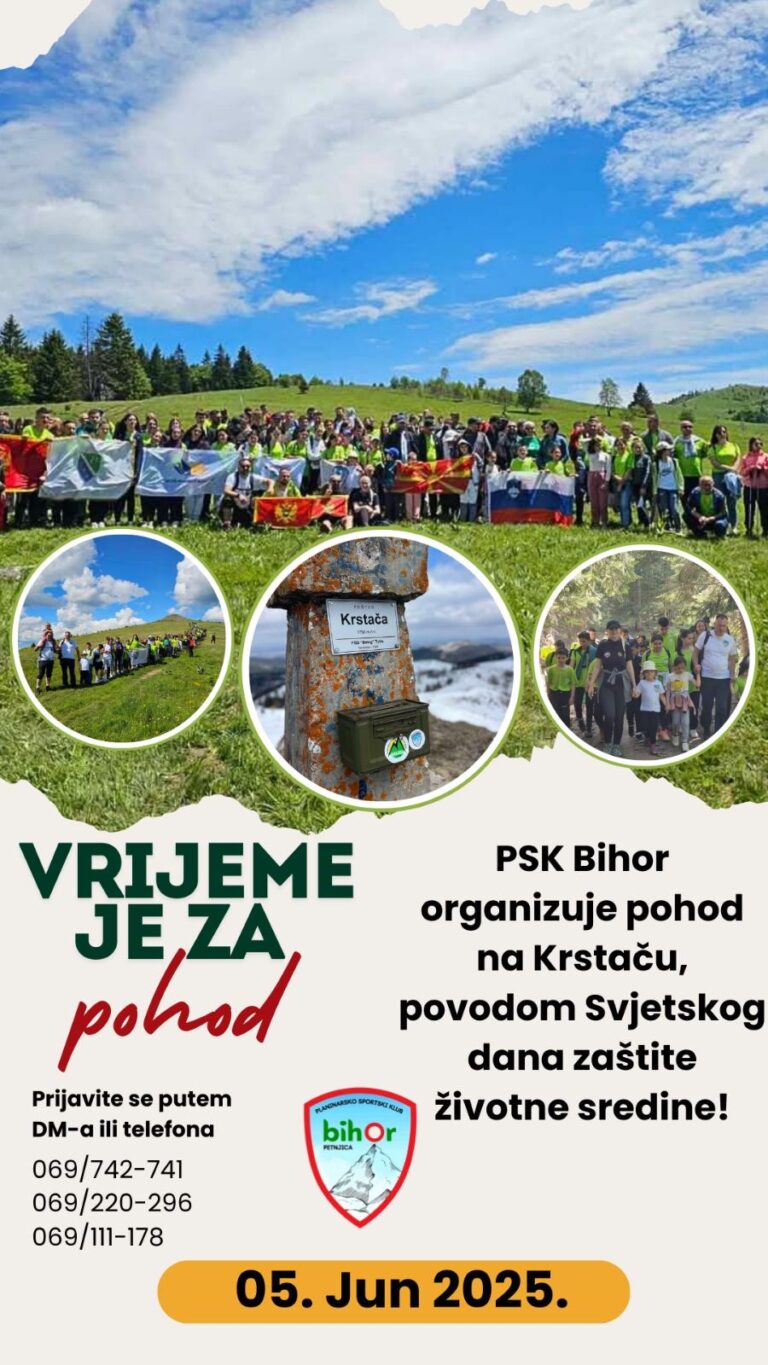 PSK BIHOR ORGANIZUJE POHOD NA KRSTAČU
