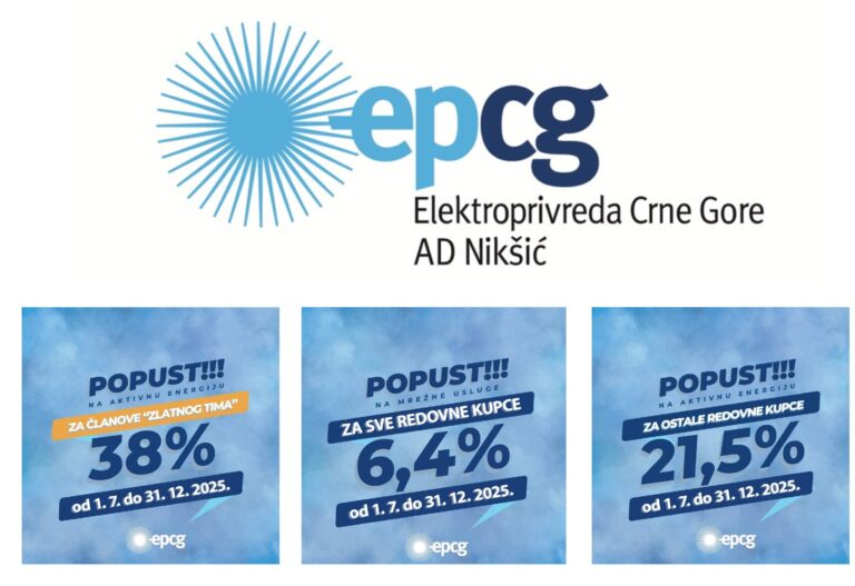 EPCG produžava politiku popusta do kraja 2025. godine
