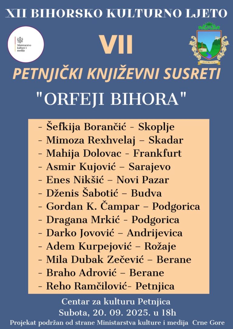 VII Petnjički književni susreti „Orfeji Bihora“