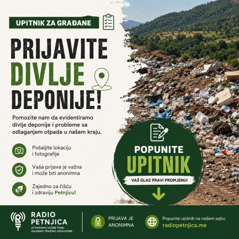 EVIDENTIRAJMO DIVLJE DEPONIJE U PETNJICI