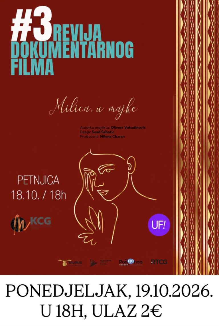 VEČERAS U PETNJICI FILM „MILICA, I MAJKE“: Dokumentarna priča o ženama, majčinstvu i životnim iskušenjima